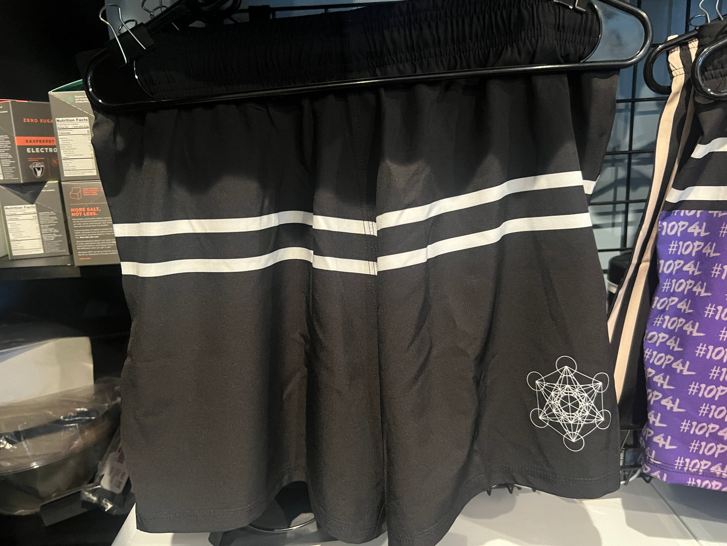 Black and White Shorts