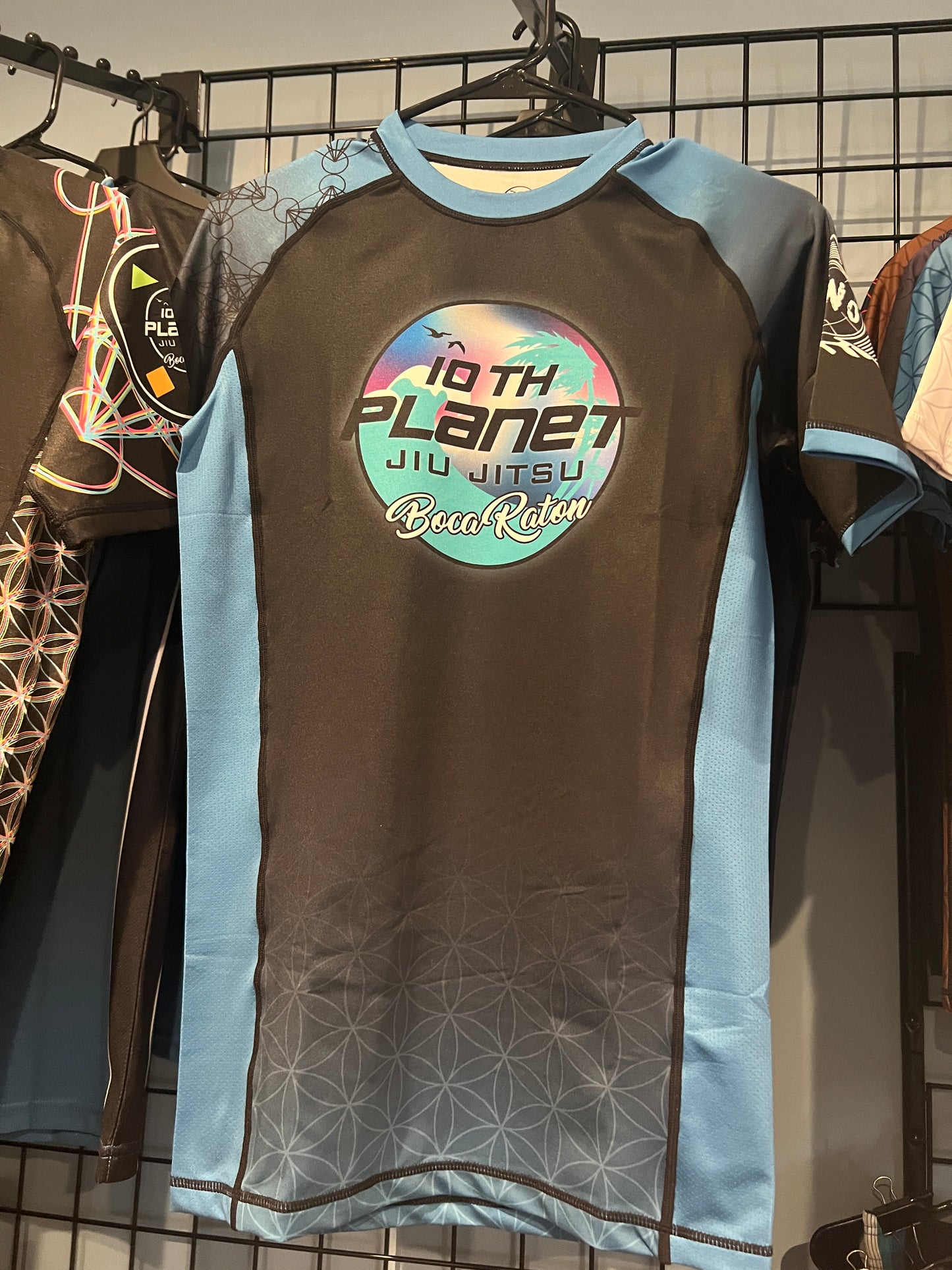 New Blue Belt Ranked 10P Boca Rashguard (Short sleeve)