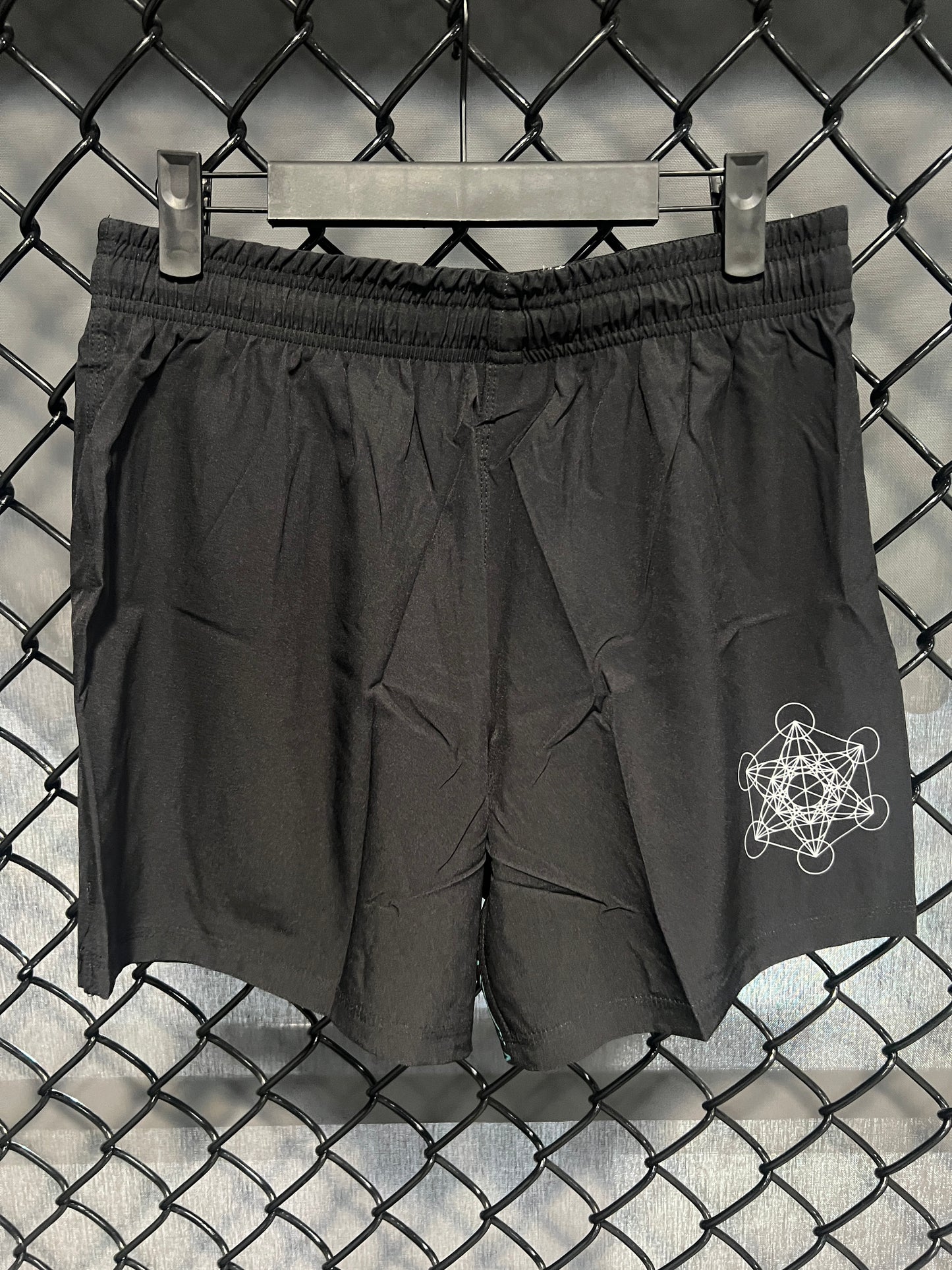 10P Boca Black and Teal Shorts