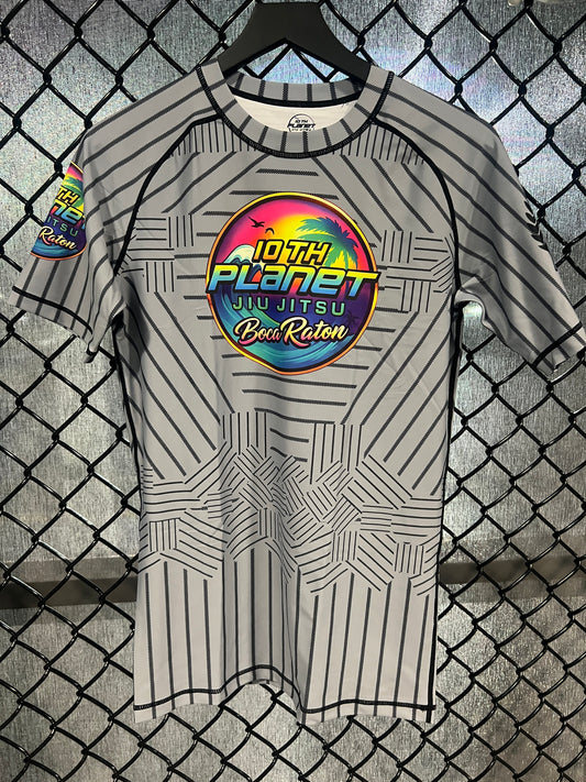 10P Boca Gray Pinstripe Rashguard